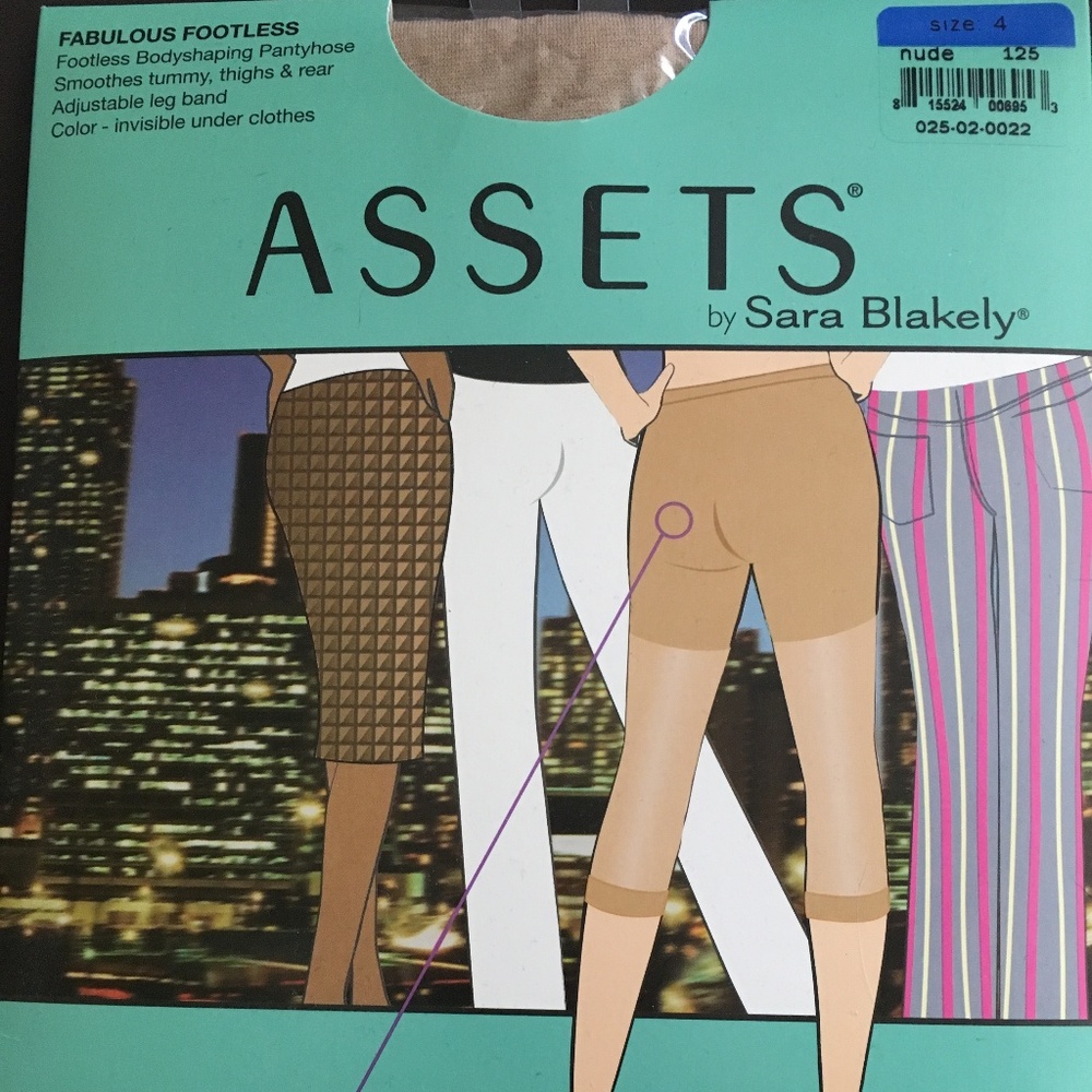 Assets Fabulous Footless Bodyshaping Pantyhose